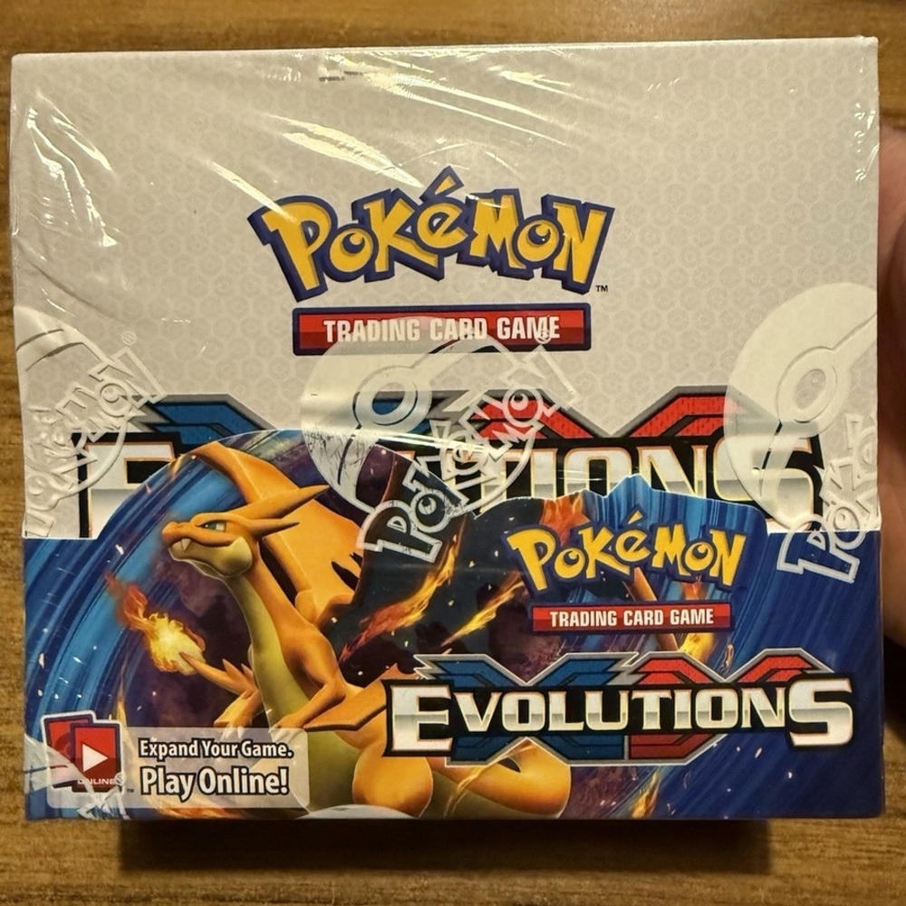 Pokemon Evolutions Trading Card Game Box - Blue and Yellow
